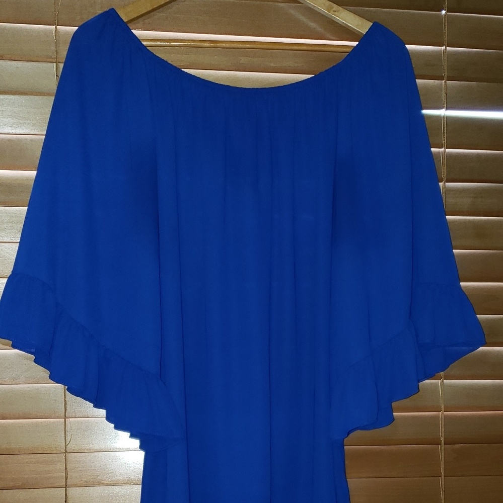 Royal Blue Blouse